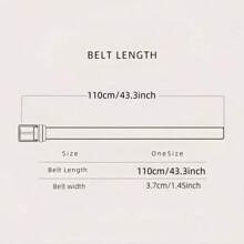 2024 新款方形珠铆钉腰带金属金字塔腰带女式朋克五金牛仔腰带 Y2K 腰带设计师腰带女士腰带夏季、秋季、万圣节 - 黑色 - 查看 4