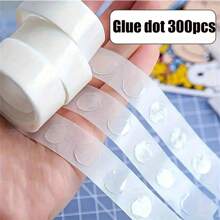 1/3/5 Rolls Of Transparent Double-Sided Adhesive Tape, With 100 Transparent Adhesive Dots Per Roll, Suitable For Balloons. Non Marking And Removable Adhesive Stickers, Suitable For DIY Party Decoration - Suitable For Weddings, Bridal Showers, Birthdays, Housewarming, Anniversaries - Multifunctional Holiday Use