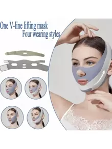 1 件可重复使用的面部美容头带，家庭护肤必备，升级压缩版，送给女性的礼物 - 彩色 - 查看 2