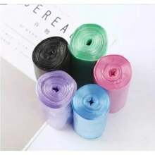 Contenedores de basura plegables de 9L, cubo de basura de cocina, cubo de basura plegable para coche, cubo de basura montado en la pared para baño, inodoro, cubo de almacenamiento de residuos - 5 piezas - Color aleatorio - Ver 4