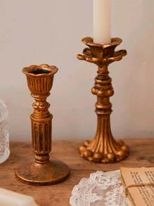 1pc Christmas Vintage Candle Holder For Party Setting Gifts. Used For Photography Background, Romantic Candlelight Dinner Props, Family Living Room Table Decoration Decorations,Suitable For Home Decor, Bedroom Decor, Office And Students, The Best Halloween And Christmas Gift - Multicolor - View 6