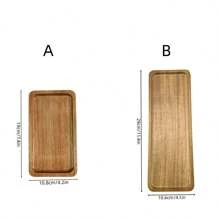 Rectangular Acacia Wood Tray - 11.4in*4.1in Kitchen Table Decoration Tray, Suitable For Home Decoration, Coffee, Pastry, Snacks, Keys, Candles, Perfume, Soap, Etc. Suitable For Various Holidays,Kitchen,Christmas Gift