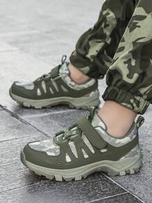 Boys Camouflage Sports Shoes New Slip-Resistant Outdoor Casual Hiking Shoes, Training Shoes For Kids, Suitable For All Seasons