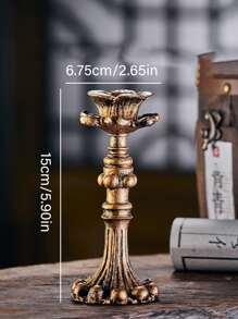 1pc Candle Holders Decor For Table Resin Christmas Tree Decorations New Year Gift Home Decor Center Of Wedding Tables Stick Stand Ornaments Candlestick (Green Christmas Tree Candle Holder )