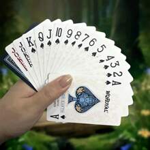 1 Set Premium wasserdichte Spielkarten - Wasserdichte Spielkarten - Plastikspielkarten, flexibel - geeignet für Magie, Unterhaltung, Partys und Sammler, Valentinstag/Neujahrsgeschenk