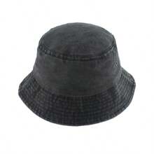 Sombrero cubo oversize lavado para hombres y mujeres, sombrero de playa de verano ligero de poliéster empaquetable, sombrero retro para exteriores