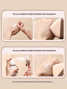 XUNFUJI 焦糖牛奶肤色粉扑气垫超柔软无粉双面液体粉底液专用化妆蛋干湿两用定妆干用：适合轻薄底妆肌肤透明超柔软超Q弹触感云朵般柔软不拉扯高弹力带紧密工艺不易断裂多种规格可选乳胶材质遇水膨胀，化妆品，便宜，房间装饰，梳妆台，旅行，卧室，化妆配件，粉扑，美妆蛋，粉扑，化妆海绵，便宜，圣诞礼物，化妆品，化妆工具，便宜货，礼物，女士礼物，圣诞礼物