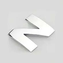 Zinc Alloy, Solid Metal Letters, Car 3D Letters, Car Stickers, English Letters, Car Logos, Alphanumerics - Silver - View 43