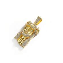 Bling Bling Rhinestone Jesus Pendant With 15mm Miami Cuban Link Chain, Hip Hop Jewelry Gift - Jesus Pendant Necklace - View 17