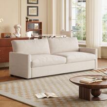 Guyii Beige Loveseat Sofa, Double Sofa Couch, Double Sofa Chair, Double Sofa Set, Small Sofa Couch, Small Sofa For Living Room, Small Sofa Modern, Apartment, Upholstered Small Couche For Bedroom, Solid And Easy To Install Love Seats Furniture, Beige, 70" - 米色 - 查看 12