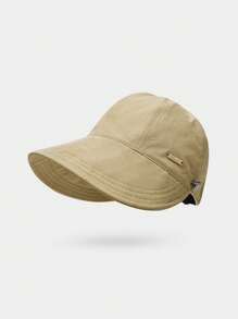 1 buc pălărie de soare cu boruri largi de vară pentru femei, cu gaură pentru coadă de cal, pălărie cu protecție solară cu uscare rapidă