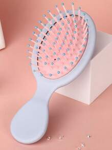 Fashionable Cartoon Macaron Color Air Cushion Comb, Petite & Cute Hair Brush For Girls, Anti-Static Portable Home Use, New Professional Curling Brush For Perfect Curls, Waves, And Frizz-Free Smooth Hair - Ideal For Back To School, Travel & Vacation