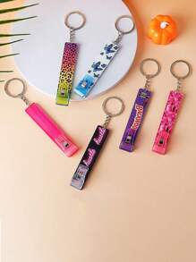 1 Pc Ladies Spike Card Holder Anti-Touch, ATM Contactless Card Grabber Keychain Pendant Functional Women Bag Pendant Accessories, Different Patterns, Pointed Credit Card Grabber, Acrylic Debit Card Bank Card Puller Keychain, DIY Keychain Bag Pendant For Girls Women Cute Plastic Atm Card Holder