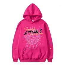 NEW Hip Hop Spider Hoodies Set Y2k Hoodie ,Tracksuit Pullover Sweatshirt And Trousers For Men Or Women Matching Hoodies For Couples Casual Unisex - 粉色 - 查看 1