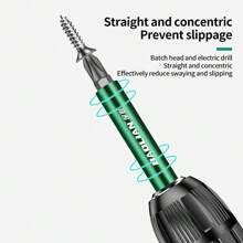 强磁钻头延长杆 可膨胀套筒定位螺丝支撑六角手柄 电动延长套筒延长杆 - 綠色 - 查看 9