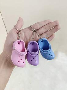 XIANG YU 1/5pcs Creative Simulation Mini EVA Hole Shoes Keychain Pendants Colorful Shoe Charms For DIY Car Key Bag School Bag Backpack Phone Case Hanging Ornament Gift Souvenir Car Accessories Bag Charm Cute Goth Y2k - Multicolor - View 21