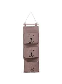 1pc Baby Crib Head Wall-Mounted Storage Bag, Children Room Door Back Hanging Style Toy Organizer Bag, Baby Accessories Wall Hanging Bag - Hook Not Included