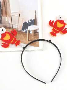 1pc Women Lobster Design Fashion Headband, Versatile & Quirky, Suitable For Everyday Use,Hairband,Hair Hoop