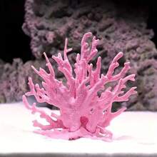 1pc Aquarium Decor Artificial Soft Pink Coral For Fish Tank Landscape Background Ornament