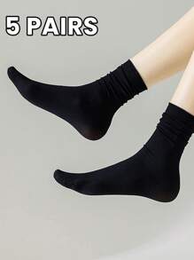 1 para miękkich białych skarpetek do połowy łydki dla kobiet, cienkie i modne skarpetki sportowe, skarpetki do kolan, skarpetki unisex dla par, podwójnie tkane, całoroczne