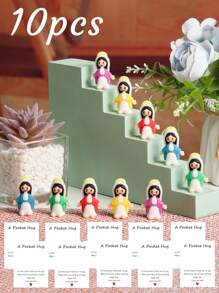 5/1 PVC Siliconen Materiaal Mini Jezus Beeld Paasdecoratie Ornament, Emotionele Ondersteuning, Emotionele Aanmoediging Cadeau Zak Knuffel Kaart, Een Beetje Dichtbij Van Mij Naar Jou, Gevuld Met Heel Veel Liefde En Dikke Knuffels Ook! Hou Heel Veel Van Jou, Jezus Zegen Je
