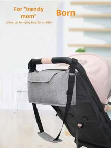 Baby Stroller Hook Bag; Multi-Functional Hook For Baby Carriage; Storage Bag For Bb Car; Universal Storage Basket - Multicolor - View 2