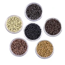 500pcs Copper Ring Beads 3.0mm Nano Ring Beads Silicone Lined Micro For Hair Extensions.