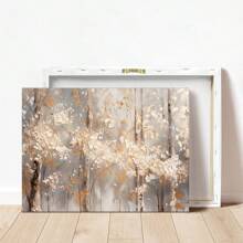 1pc Modern Textured Floral Elegance Wall Art, Interior Decoration Canvas Painting Art, For Living Room Bedroom Home Decor, No Frame