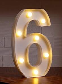 1 件 21.8 厘米/8.58 英寸高节日和派对灯饰，户外圣诞装饰灯，LED 灯，数字 0-9，字母 A-Z，圣诞装饰数字灯，节日配件，婚礼生日派对用品，房间场景装饰 - 暖白色 - 查看 41