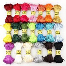 1/10pcs 5#Nylon Polyester Chinese Knot Cord String, Handmade Braiding Rope For DIY Jewelry Making, Beaded Bracelet/Necklace, Arts & Crafts (2.5mm*20m) - Multicolor - View 1