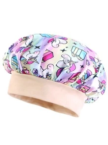 Bonnet de sommeil personnalisé pour bébé, bonnet de sommeil satiné avec imprimé de dessin animé mignon pour enfants, bonnet rond à large bord élastique protégeant les cheveux, doux et élastique, parfait pour les garçons, les filles, les anniversaires et l'usage quotidien, multifonctionnel, ornemental, lettrage, élégant, moderne, coloré, mignon, adorable, décontracté, doux, personnalisé, personnalisé, unique, personnalisé, cadeaux pour bébé, cadeaux idéaux pour lui, cadeaux idéaux pour elle, fils, fille