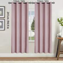 2pcs Blackout Curtains Thermal Insulated Lined Window Curtain Panels For Living Room, Bedroom, Kitchen, Bathroom, Home Decor Curtains For Living Room Room Decor Home Decor Living Room Kitchen Decor Living Room Decor Room Decor Curtains Bedroom