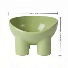 2 件装猫/狗爱好者礼物和狗/猫妈妈爱宠物高脚碗，保护颈椎，猫爱好者和猫妈妈爱食物和水碗，防溢，颜色随机 - 彩色 - 查看 2