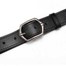 1件男士复古简约百搭四边形扣腰带，适合夏季、校园休闲、商务场合，可作为男友、丈夫、父亲等男士礼物，日常穿着，时尚百搭，适合青少年、户外、度假、运动、旅行、街头、波西米亚风、复古秋季、万圣节等秋冬季配饰，也适合青少年、青年、男士，休闲、户外、运动、度假、毕业礼物、生日礼物、日常穿着。 - 黑色 - 查看 7