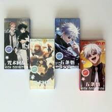 Jujutsu Kaisen 399pcs Jujutsu Kaisen High-Definition Postcards, Cartoon Stickers, Gojo Satoru Transparent Cards, Colorful Stickers, Planner Stickers, Gift For Friends & Students, Anime Cards Collection,Back To School,School Supplies