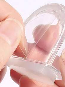 1pc/2pcs Clear Door Stop, Simple Clear Silicone Shaped Door Stop Holder For Household - Clear - View 6