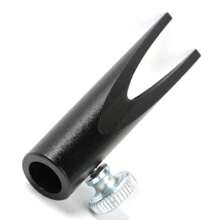 1pc Cylindrical Metal U-Shaped Eyebrow Pencil Sharpener, Double-Sided U-Slot Eyebrow Pencil Tool