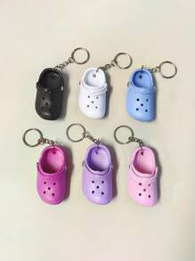 XIANG YU 1/5pcs Creative Simulation Mini EVA Hole Shoes Keychain Pendants Colorful Shoe Charms For DIY Car Key Bag School Bag Backpack Phone Case Hanging Ornament Gift Souvenir Car Accessories Bag Charm Cute Goth Y2k - Multicolor - View 22