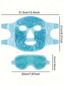 1pc/2pcs Face Care Gel Mask + Eye Care Gel Mask Combo, Reusable Hot/Cold Therapy Face Mask & Eye Mask Set, No Battery Required - Multicolor - View 8