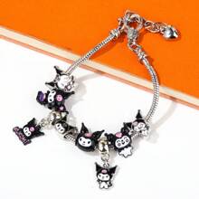 Sanrio 1 pièce Set de bandana et bracelet à breloques Kuromi et Mélodie magique de Sanrio