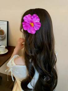 3件套 - 夏威夷花朵发夹，鸡蛋花泡沫发夹，夏威夷热带派对装饰，海滩泳池度假装扮，夏威夷派对用品，新娘婚礼，发饰，爪夹，发夹，发爪，学校用品，发饰 - 3pcs多色 - 查看 4