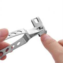 1pc 360° Rotating Stainless Steel Nail Clipper Set With Nail Clippers Tool