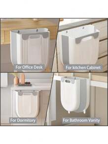 1个节省空间可折叠垃圾桶：用途广泛，便于携带，适用于厨房、汽车、浴室 - 提升您的居家生活品质，厨房、浴室、家居用品供应商