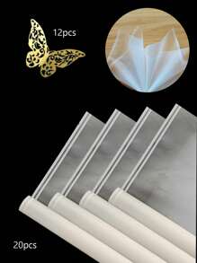 20 piezas de papel para envolver flores, papel de embalaje para ramos, papel artesanal impermeable ideal para ramos, floristerías, bodas, cumpleaños, fiestas, graduaciones - Negro - Ver 17