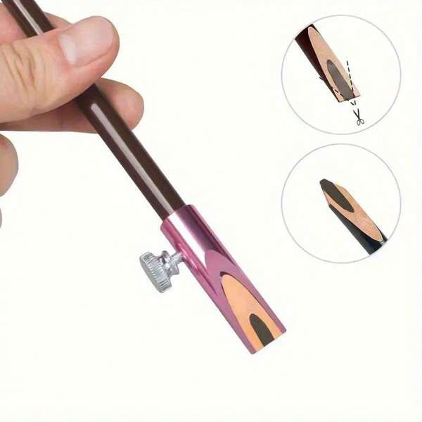 1pc/2pcs U-Shaped Eyebrow Pencil Sharpener, Sharpens To A Smooth Point, Easy To Use, Allows Effortless Makeup Touch-Ups At Home Or On-The-Go, Compact & Portable For Makeup Bags, Ideal Gift For Birthdays, Holidays, Loved Ones