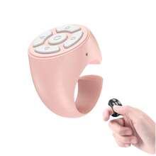 Anello scorrevole compatibile con iPhone - Anello scorrevole senza fili Rednote & TikTk, giravolta di pagina Bluetooth per app iPad e Kindle, telecomando per otturatore fotocamera e musica, anello di scorrimento Android