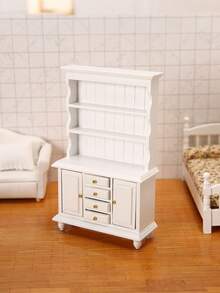 1:12 Mini Librería en Miniatura, Gabinete Expositor de Tres Niveles y Cuatro Cajones para Casa de Muñecas, Decoración de Gabinete, Decoración de Librería, Modelos de Muebles en Miniatura, Manualidades de Miniatura de Estantería de Estudio, Regalos de Fiesta, Sorpresas de Vida, Regalos de Fiesta.