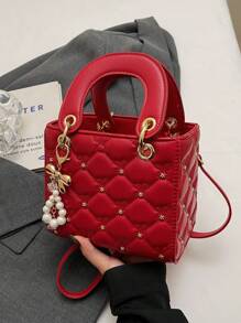 Dedoo Small And Niche High-End Daifei Handbag For Women 2025 Fashionable New Diamond Grid Handbag, Shoulder Crossbody Bag, Christmas Gift, Travel Party Travel