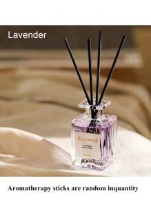 1pc Romantic Aromatherapy, 1.69oz Rattan Essential Oil, Quantity/Color Random Aromatherapy Sticks, Lavender, Peach Ebonwood Agarwood,Home Bedroom Air Freshener, Reed Diffuser, Office Home, Deodorizing Essential Oil Ornaments, Aromatherapy Gift For Your Girlfriend, 2 Types Of Labels Are Shipped Randomly