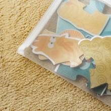 10 piezas Bolsa de almacenamiento de juguetes, bolsa de subpaquete de bloques de construcción, bolsa de cremallera transparente para partículas pequeñas, caja de almacenamiento de acabado - Blanco - Ver 4